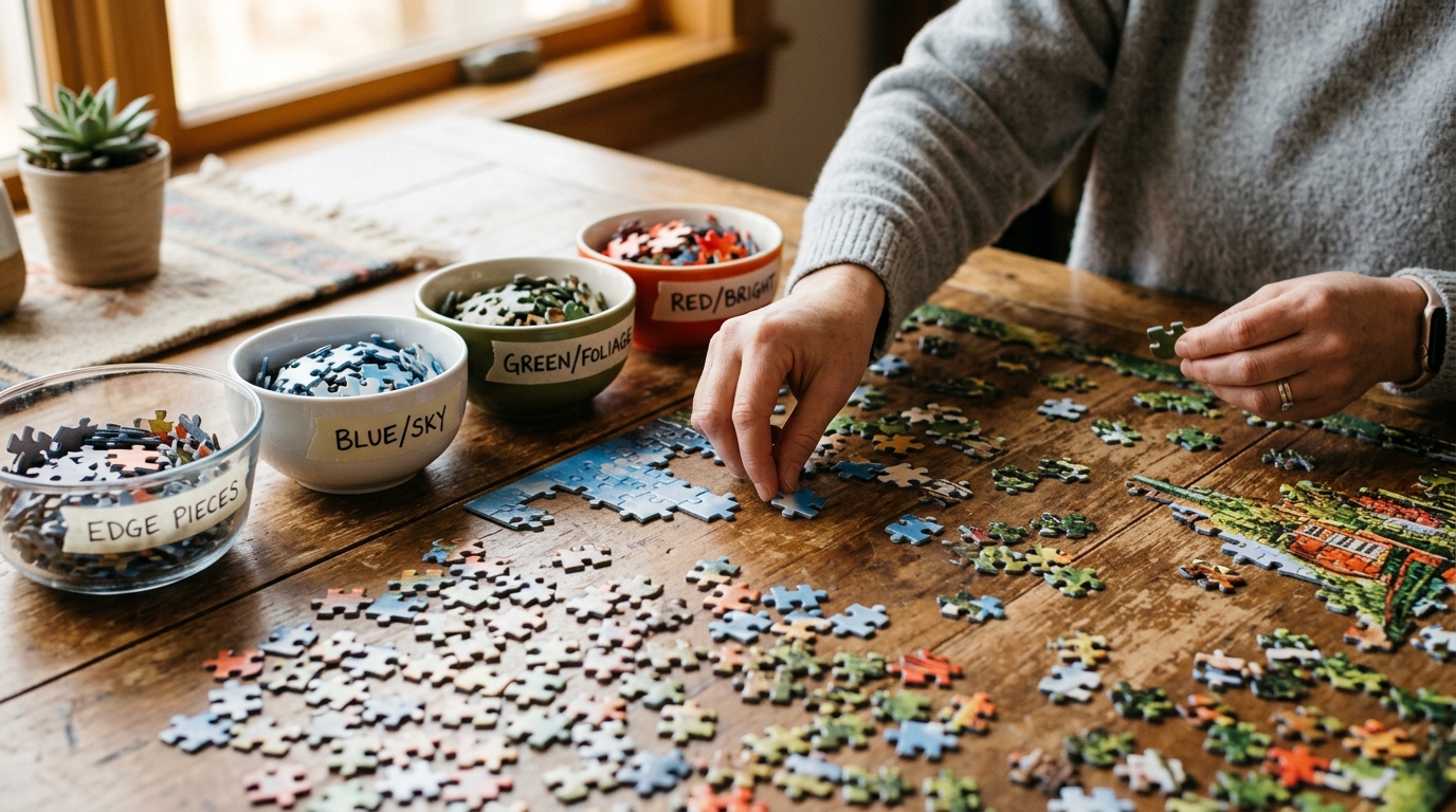 free jigsaw puzzle break illustration for Free Jigsaw Puzzle